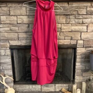 Frederick's of Hollywood Pink‎ Halter High Low Sundress